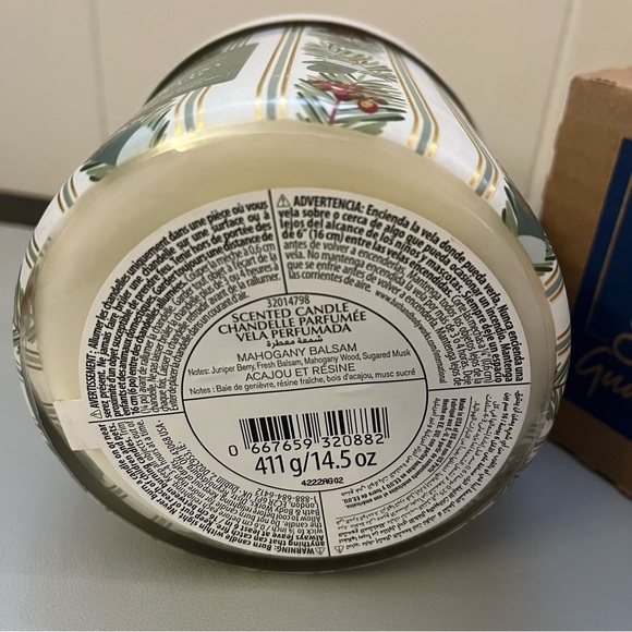 Bath and Body Works Mahogany Balsam 3-Wick Candle - Picture 5 of 7